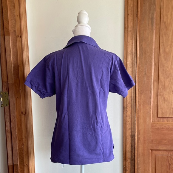 LACOSTE Women’s 1/2 Patron Polo Short Sleeve Shirt in Rich Purple M - Picture 11 of 16